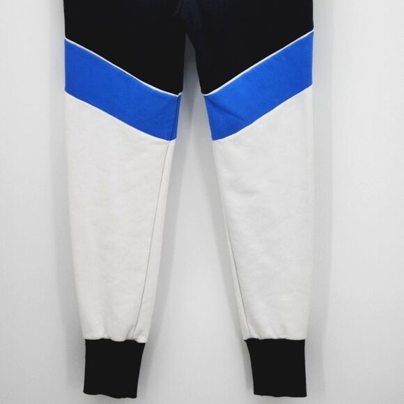 Ivy Park Tri Colorblock Tailored Joggers Sweatpants Women Small Black Blue White - Picture 7 of 13
